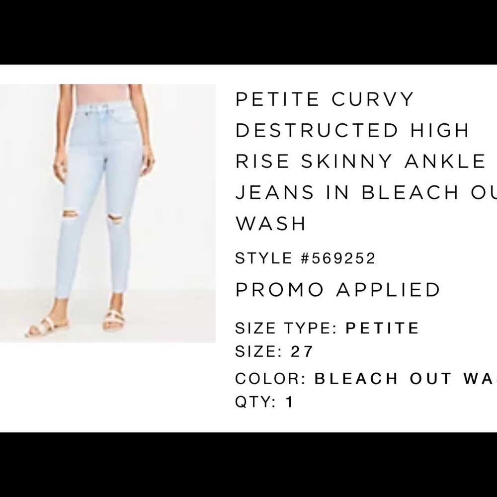 Brand New Loft Jean